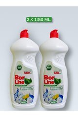 Bor Line Bor Katkılı Limon Kokulu Sıvı El Bulaşık Deterjanı 2x1350 ml