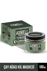 Axwell Çay Ağacı Killi Nemlendiricili Krem Yüz Maskesi 100 ml