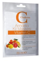 Claderm C Vitamin Killi Nemlendiricili Kağıt Yüz Maskesi 20 ml