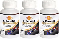 Meka Nutrition 1000 mg Aromasız L-Karnitin 120 Tablet 3 Adet