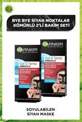 Garnier Kömürlü Siyah Nokta Karşıtı Soyulabilir Jel Yüz Maskesi 2x50 ml