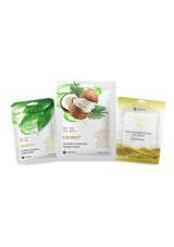 Jkosmec Green Tea-Coconut-Solution Snail Nemlendiricili Soyulabilir Kağıt Yüz Maskesi