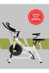 Lofoo Sport Hw3017 6095 100 kg Kapasiteli Manuel Koltuklu Manyetik Dikey Kondisyon Bisikleti Beyaz