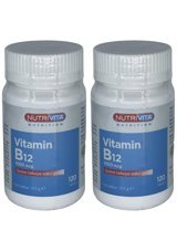 Nutrivita Nutrition Vitamin B12 Yetişkin 2x120 Adet