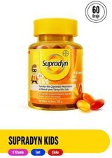 Supradyn Kids Multivitamin Çilekli Limonlu Portakallı Çocuk Vitamin 60 Adet