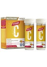 Nutraxin Vitamin C Stevia Bitkisi Kuşburnu Portakal Mandalina Yetişkin 28 Adet