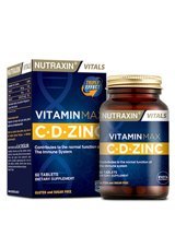 Nutraxin Vitamin Max C-D-Zinc Çocuk Yetişkin 60 Adet