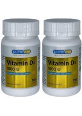 Nutrivita Nutrition Vitamin D3 Yetişkin 2x120 Adet