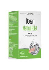 Orzax Ocean Methyl Folat Yetişkin Mineral 30 Adet