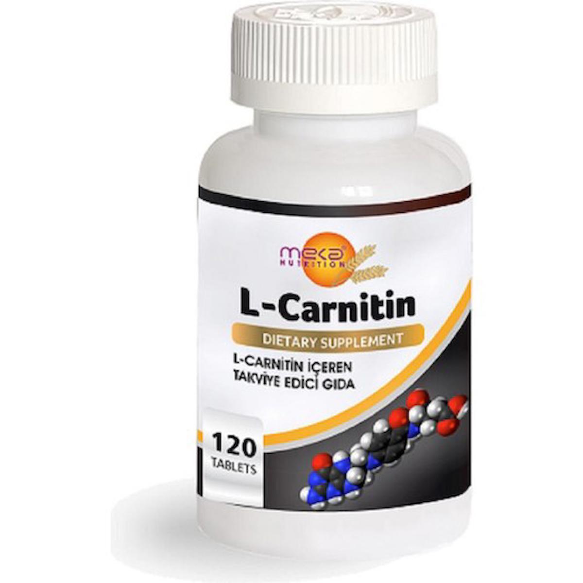 Meka Nutrition 1000 mg Aromasız L-Karnitin 120 Tablet
