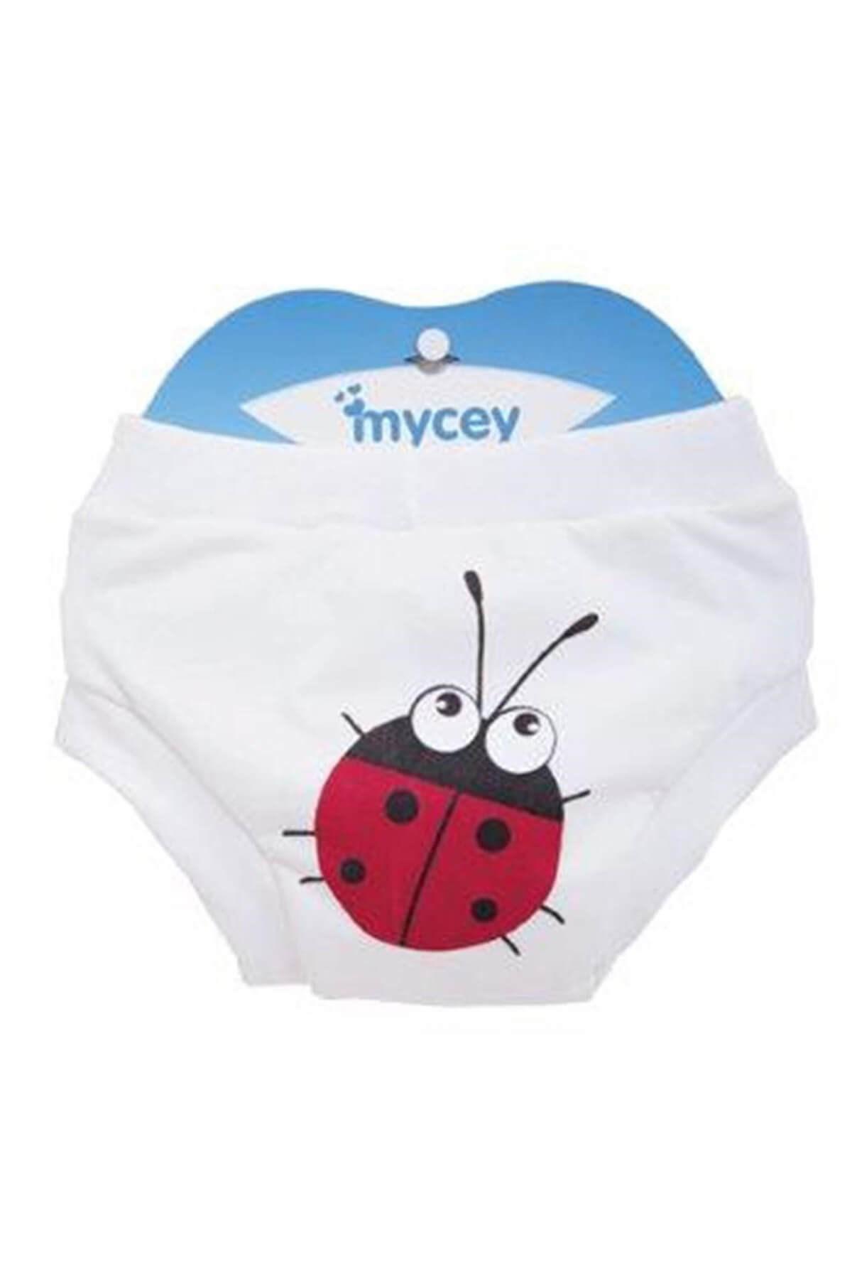 Mycey 9-12 kg Tekli Sızdırmayan Yıkanabilir Uğur Böceği Desenli Alıştırma Külodu