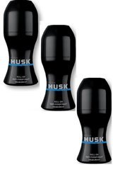 Avon Musk Marine Pudralı Ter Önleyici Antiperspirant Roll-On Kadın Deodorant 3x50 ml