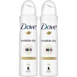 Dove Invisible Dry Pudrasız Ter Önleyici Antiperspirant Sprey Kadın 2x150 ml
