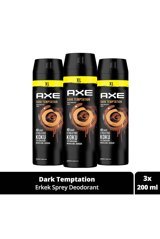 Axe Dark Temptation Pudrasız Ter Önleyici Sprey Erkek 3x200 ml