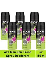 Axe Epic Fresh Pudrasız Ter Önleyici Sprey Erkek 6x150 ml