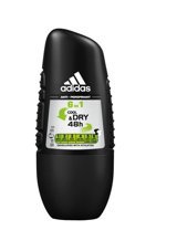 Adidas Cool Dry 6 in 1 Pudralı Ter Önleyici Antiperspirant Roll-On Erkek Deodorant 50 ml