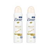 Dove Eventone Pudralı Ter Önleyici Antiperspirant Sprey Kadın 2x150 ml
