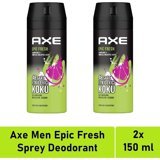 Axe Epic Fresh Pudrasız Ter Önleyici Sprey Erkek 2x150 ml