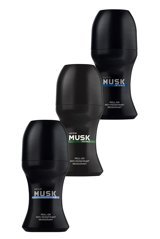 Avon Musk Intense - Musk Air - Musk Instinct Pudralı Ter Önleyici Antiperspirant Roll-On Erkek Deodorant 3x50 ml