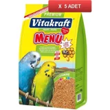 Vitakraft Menü Premium Kabuklu Ballı Vitaminli Muhabbet Kuşu Yemi 5x1 kg