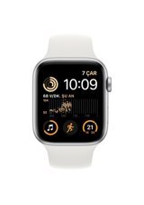 Apple Watch SE 2 Apple Uyumlu WatchOS Su Geçirmez 44 mm Silikon Kordon Kare Unisex Akıllı Saat Beyaz