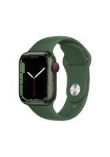 Apple Watch Series 7 Apple Uyumlu WatchOS Su Geçirmez 41 mm Kauçuk Kordon Kare Unisex Sim Kartlı Akıllı Saat Yeşil