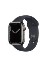 Apple Watch Series 7 Apple Uyumlu WatchOS Su Geçirmez 45 mm Kauçuk Kordon Kare Unisex Sim Kartlı Akıllı Saat Siyah