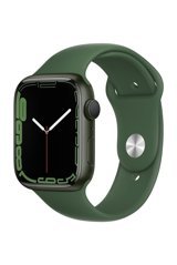 Apple Watch Series 7 Apple Uyumlu WatchOS Su Geçirmez 45 mm Kauçuk Kordon Kare Unisex Akıllı Saat Yeşil