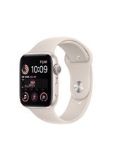 Apple Watch SE 2 Apple Uyumlu WatchOS Su Geçirmez 44 mm Silikon Kordon Kare Unisex Akıllı Saat Krem