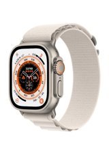 Apple Watch Ultra Apple Uyumlu WatchOS Su Geçirmez 44 mm Elastomer Kordon Kulaklıklı Kare Sim Kartlı Akıllı Saat Krem