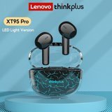 Lenovo ThinkPlus XT95 Pro TWS Tek Mikrofonlu Bluetooth 5.0 Silikonsuz Kablosuz Kulak İçi Bluetooth Kulaklık Siyah