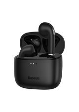 Baseus Bowie E8 TWS Su Geçirmez Tek Mikrofonlu Bluetooth 5.0 Silikonsuz Kablosuz Kulak İçi Bluetooth Kulaklık Siyah