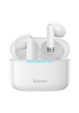 Baseus Bowie E9 TWS Su Geçirmez Tek Mikrofonlu Bluetooth 5.3 Silikonsuz Gürültü Önleyici Kablosuz Kulak İçi Bluetooth Kulaklık Beyaz