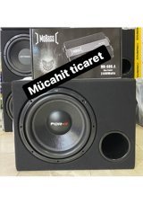 Forx X-112S 1000 W Subwoofer Siyah + Mobasss 4 Kanallı Anfi 2400W 2x150 Rms