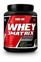 Hardline Whey 3 Matrix Çikolatalı Whey Protein Protein Tozu 908 Gr