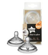 Tommee Tippee Closer To Nature Silikon 6 Ay+ Hızlı Akışlı Geniş Ağızlı Biberon Emziği