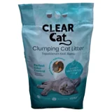 Clear Cat Doğal Topaklanan İnce Taneli Bentonit Kedi Kumu 2x10 lt