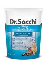 Dr. Sacchi Fresh Kalın Taneli Kristal Kedi Kumu 3.2 lt