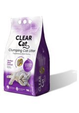 Clear Lavanta Kokulu Topaklanan İnce Taneli Bentonit Kedi Kumu 2x10 lt