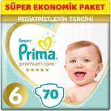 Prima Premium Care 6 Numara Cırtlı Bebek Bezi 70 Adet