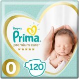Prima Premium Care Prematüre Göbek Oyuntulu Cırtlı Bebek Bezi 120 Adet