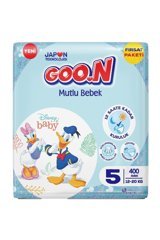 Goon Mutlu Bebek 5 Numara Cırtlı Bebek Bezi 400 Adet