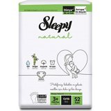 Sleepy Natural 3+ Numara Organik Cırtlı Bebek Bezi 52 Adet