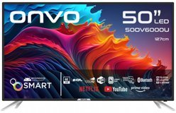 Onvo 50OV6000U 50 İnç 4K Ultra HD 126 Ekran Flat Uydu Alıcılı Smart LED Android Televizyon