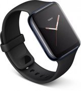 Oppo Watch Android Wear Su Geçirmez 46 mm Fluoro Kauçuk Kordon Kare Unisex Akıllı Saat Siyah