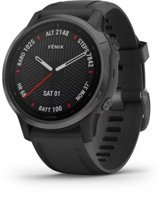 Garmin Fenix 6S Sapphire Su Geçirmez 42 mm Silikon Kordon Daire Unisex Akıllı Saat Siyah