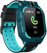 Smartberry GK01 GPS Su Geçirmez 51.57 mm TPU Kordon Kare Kameralı Çocuk Akıllı Saat Yeşil