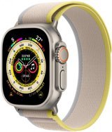 Apple Watch Ultra Apple Uyumlu WatchOS Su Geçirmez 49 mm Naylon Örgü Kordon Kare Unisex Sim Kartlı Akıllı Saat Bej