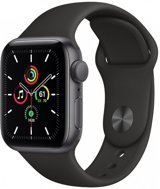 Apple Watch SE Apple Uyumlu WatchOS Su Geçirmez 40 mm Silikon Kordon Kare Unisex Akıllı Saat Siyah