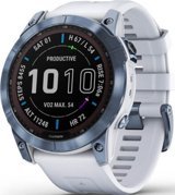 Garmin Fenix 7X Sapphire Solar Su Geçirmez 51 mm Silikon Kordon Daire Unisex Akıllı Saat Beyaz